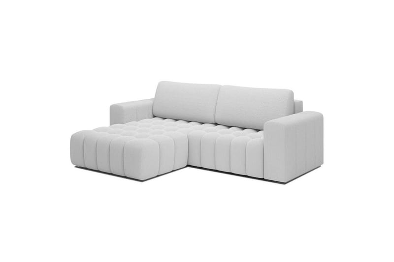Seksjon Eltap Bonett 250x175x92 cm - Royal 01, Hvit, Venstre - Møbler - Sofaer - Sovesofaer