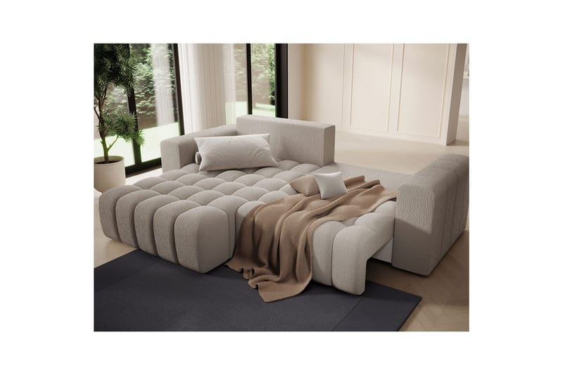 Seksjon Eltap Bonett 250x175x92 cm - Royal 18, Beige, Venstre - Møbler - Sofaer - Sovesofaer