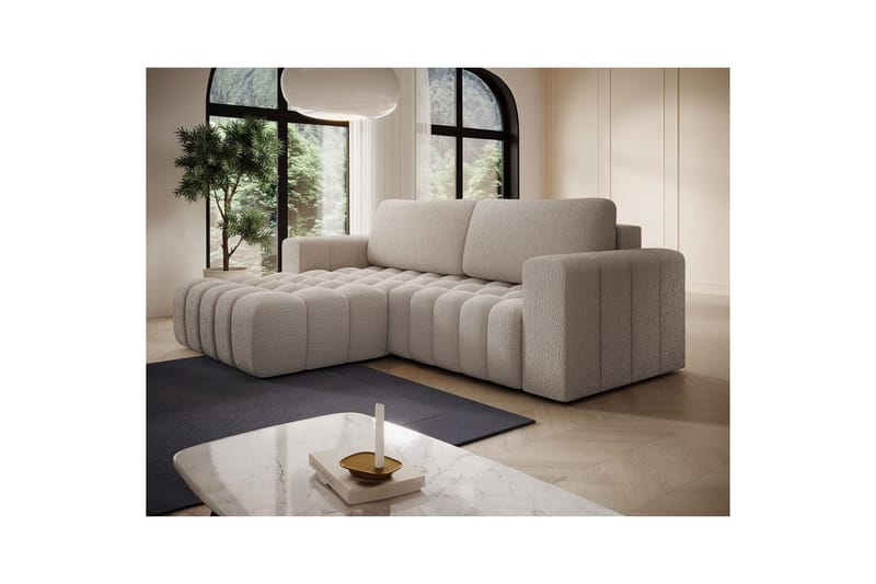 Seksjon Eltap Bonett 250x175x92 cm - Royal 18, Beige, Venstre - Møbler - Sofaer - Sovesofaer