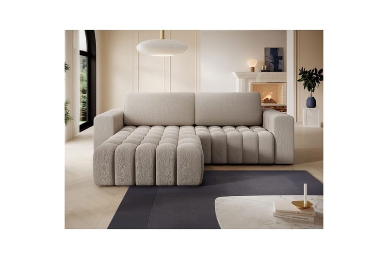 Seksjon Eltap Bonett 250x175x92 cm - Royal 18, Beige, Venstre - Møbler - Sofaer - Sovesofaer