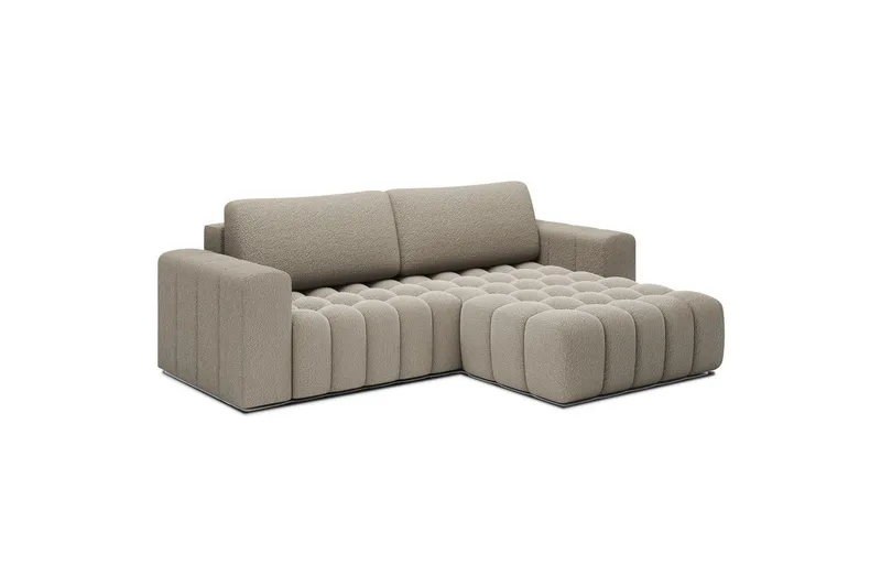Seksjon Eltap Bonett 250x175x92 cm - Royal 20, Beige, Høyre - Møbler - Sofaer - Sovesofaer