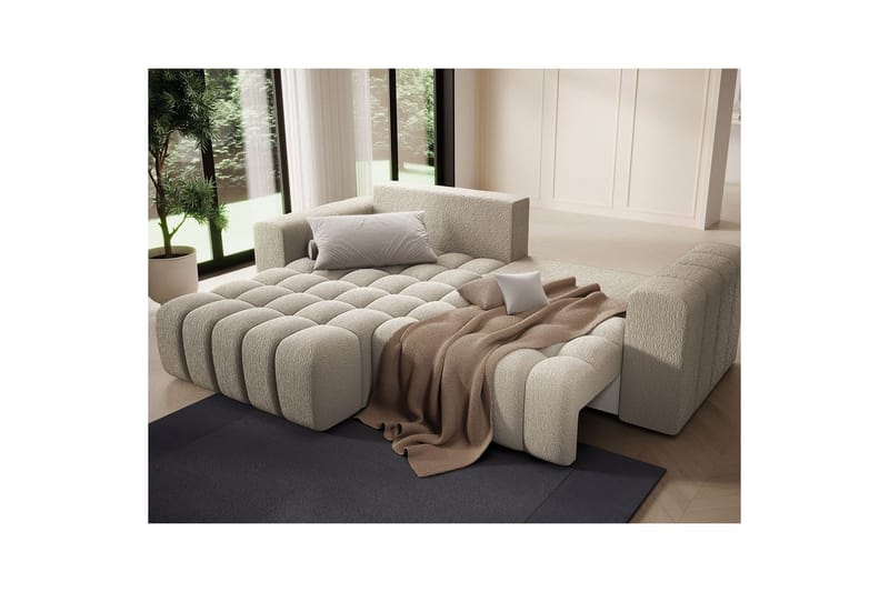 Seksjon Eltap Bonett 250x175x92 cm - Royal 20, Beige, Venstre - Møbler - Sofaer - Sovesofaer