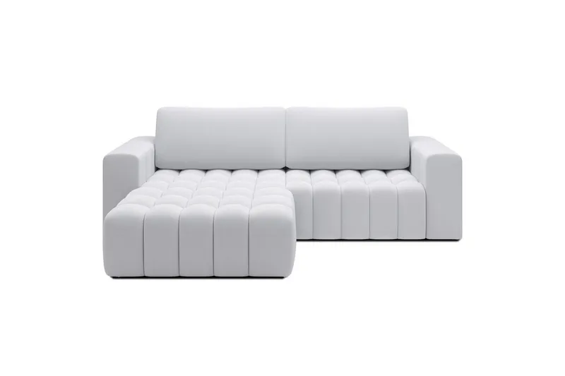 Seksjon Eltap Bonett 250x175x92 cm - Solar 01, Hvit, Venstre - Møbler - Sofaer - Sovesofaer