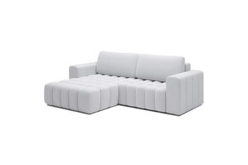 Seksjon Eltap Bonett 250x175x92 cm - Solar 01, Hvit, Venstre - Møbler - Sofaer - Sovesofaer
