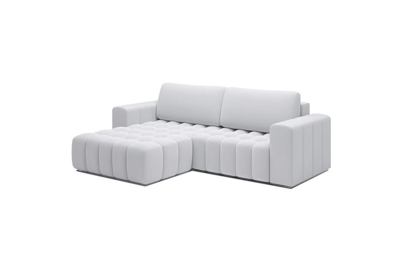 Seksjon Eltap Bonett 250x175x92 cm - Solar 01, Hvit, Venstre - Møbler - Sofaer - Sovesofaer