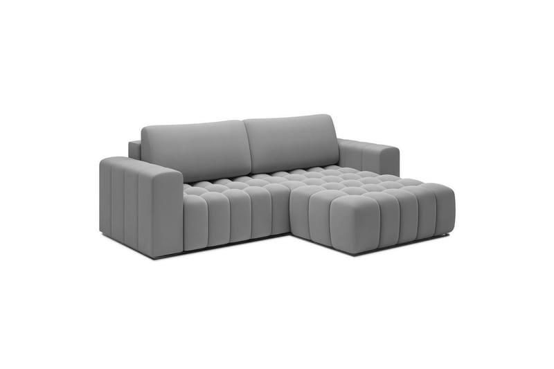Seksjon Eltap Bonett 250x175x92 cm - Paros 05, Lysegrå, Høyre - Møbler - Sofaer - Sovesofaer