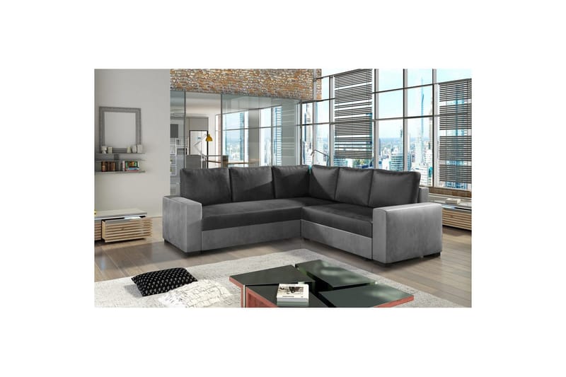 Seksjon Eltap Canis 235x235x89 cm, Monolith 97, Monolith 84, Mørk Grå, Lys Grå