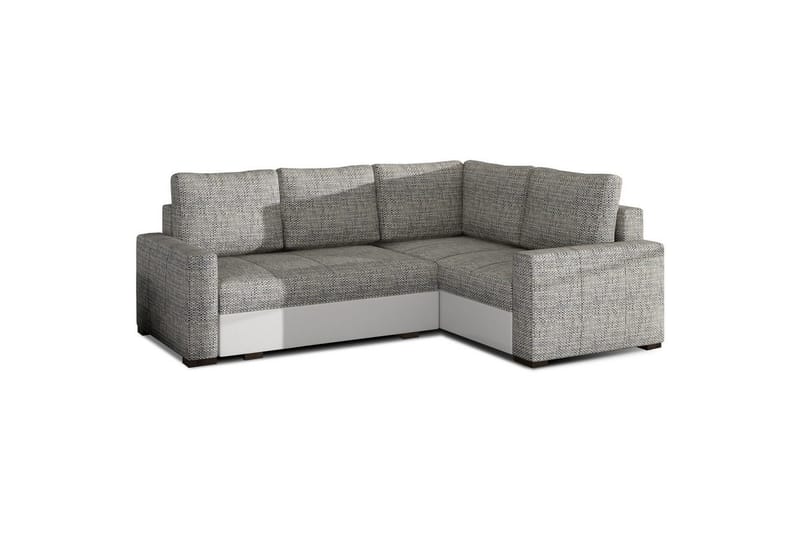 Seksjon Eltap Corona 235x162x90 cm - Berlin 01, Soft 17, Grå, Hvit, Høyre - Møbler - Sofaer - Sovesofaer