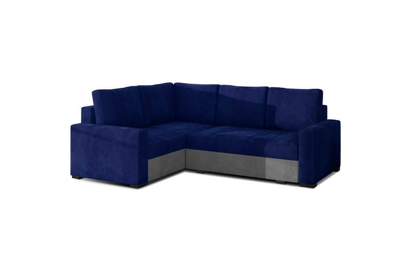 Seksjon Eltap Corona 235x162x90 cm - Kronos 09, Paros 05, Mørk Blå, Lys Grå, Venstre - Møbler - Sofaer - Sovesofaer
