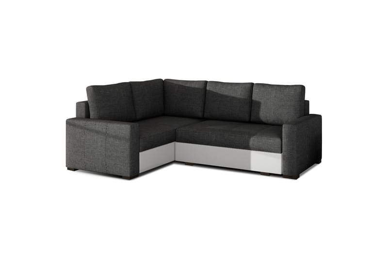 Seksjon Eltap Corona 235x162x90 cm - Sawana 05, Soft 17, Grå, Hvit, Venstre - Møbler - Sofaer - Sovesofaer