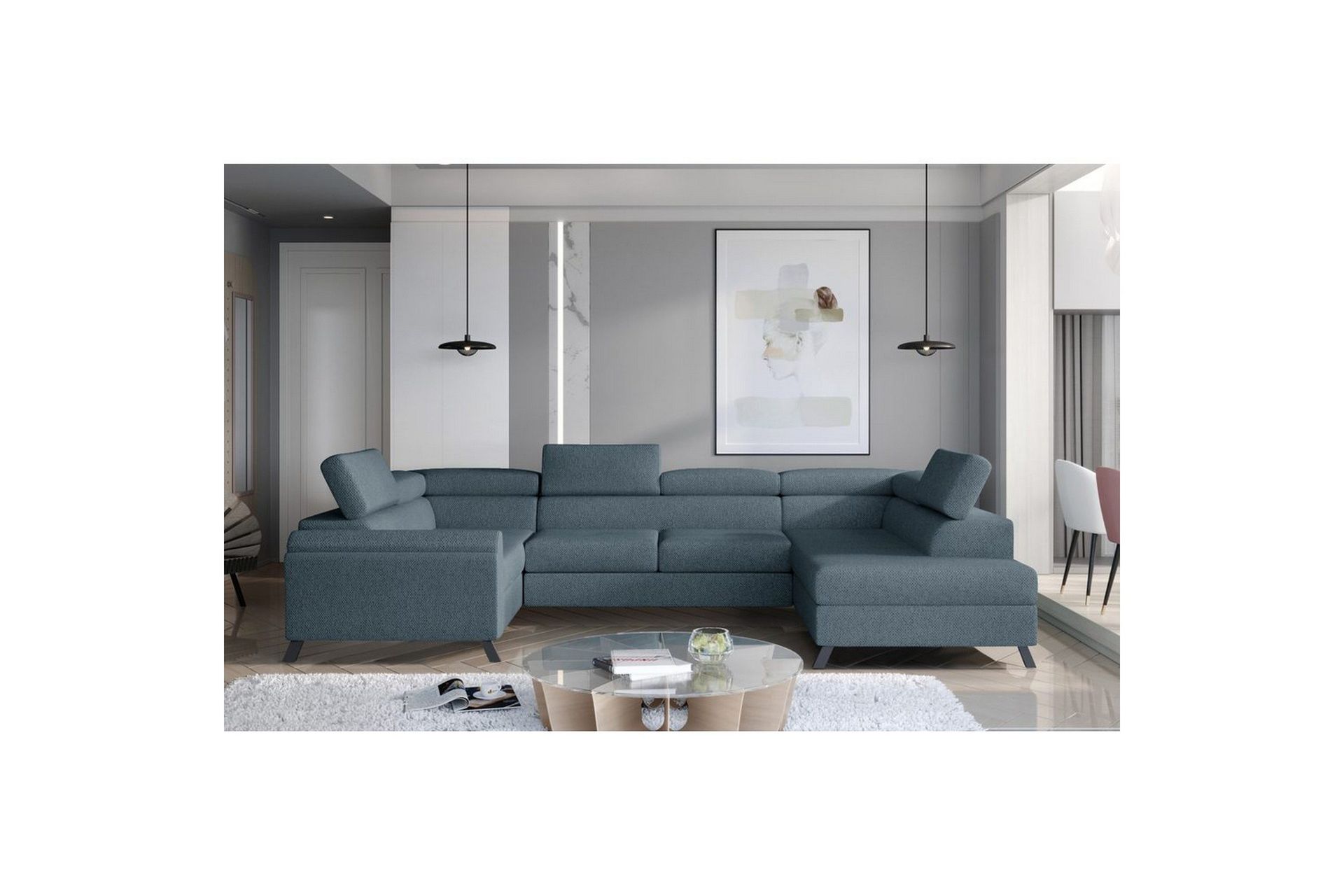 Seksjon Eltap Escada 336x200x92 cm - Grande 75, Grønn, Høyre