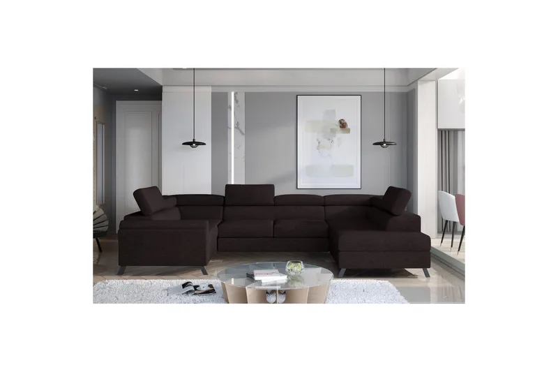 Seksjon Eltap Escada 336x200x92 cm - Sawana 26, Høyre - Møbler - Sofaer - Sovesofaer