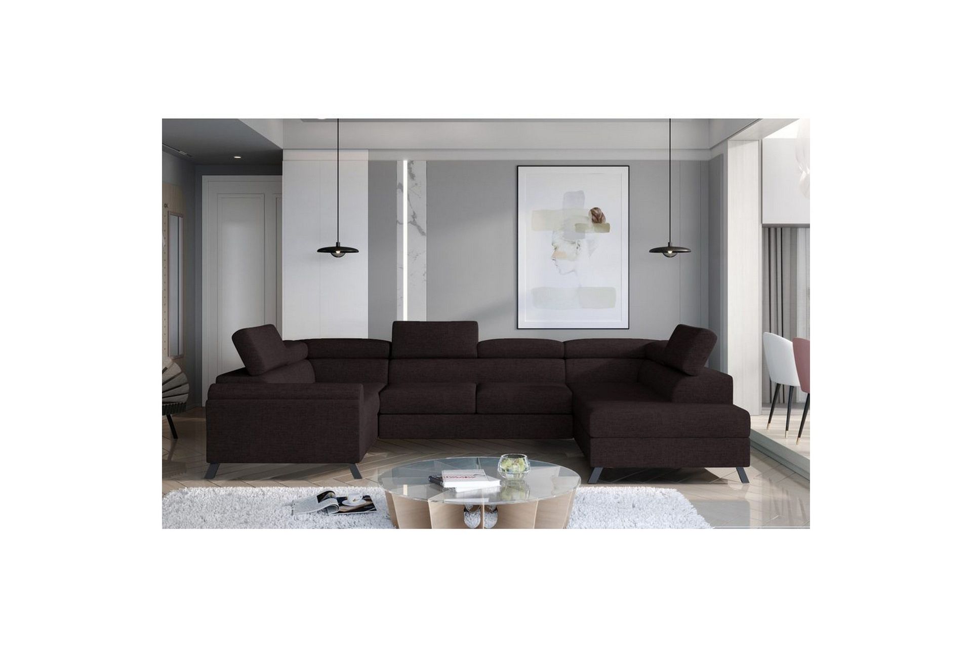 Seksjon Eltap Escada 336x200x92 cm - Sawana 26, Høyre