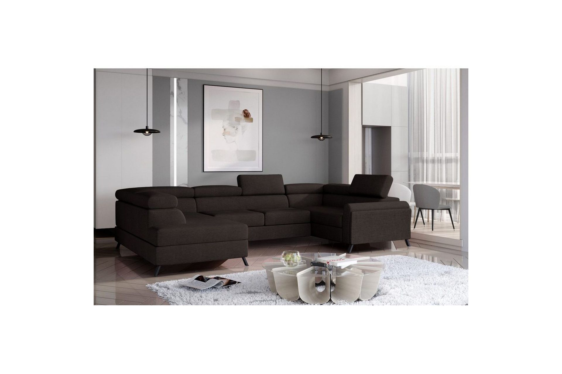 Seksjon Eltap Escada 336x200x92 cm - Sawana 26, Venstre