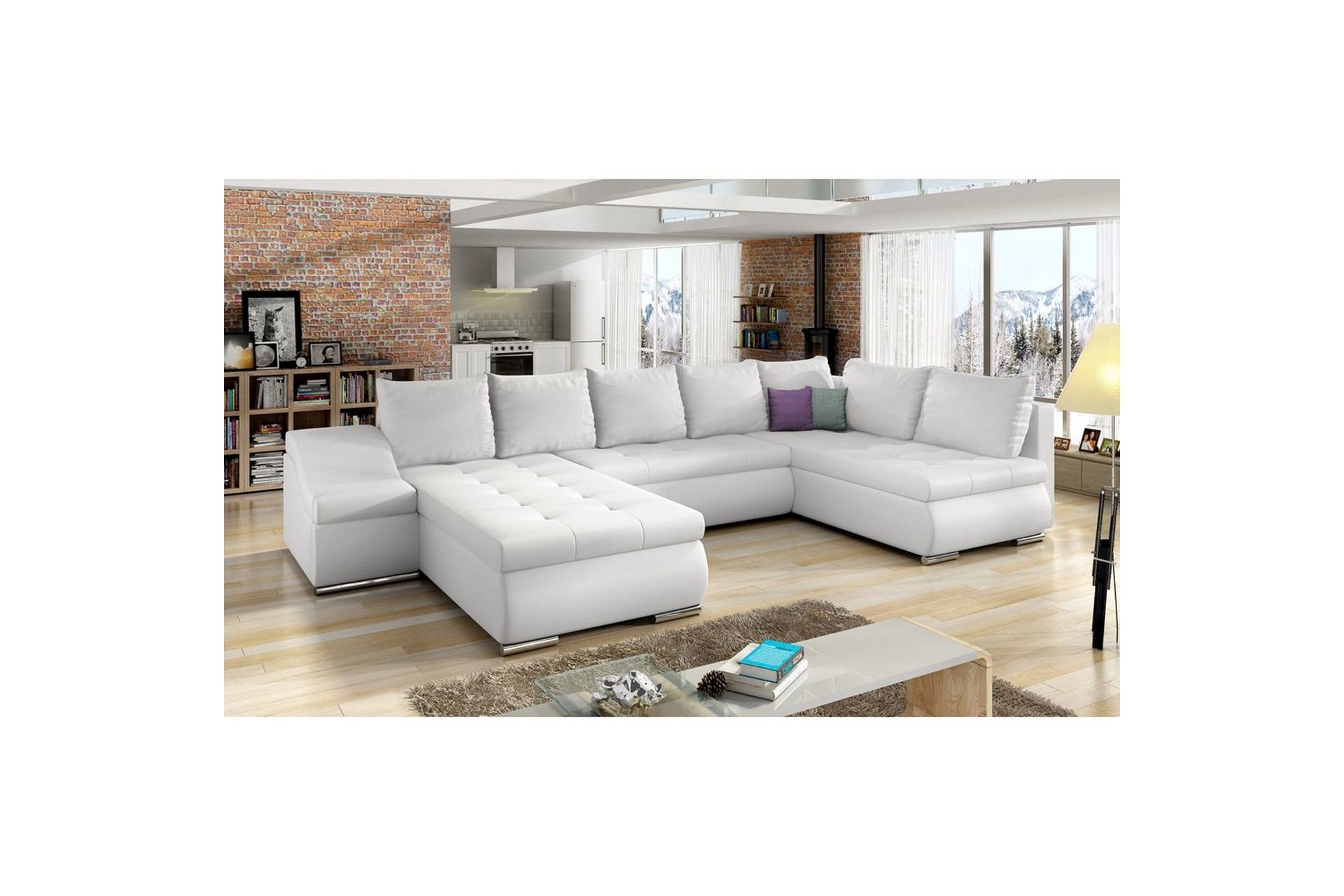 Seksjon Eltap Giovanni 351x82x190 cm - Soft 17, Venstre