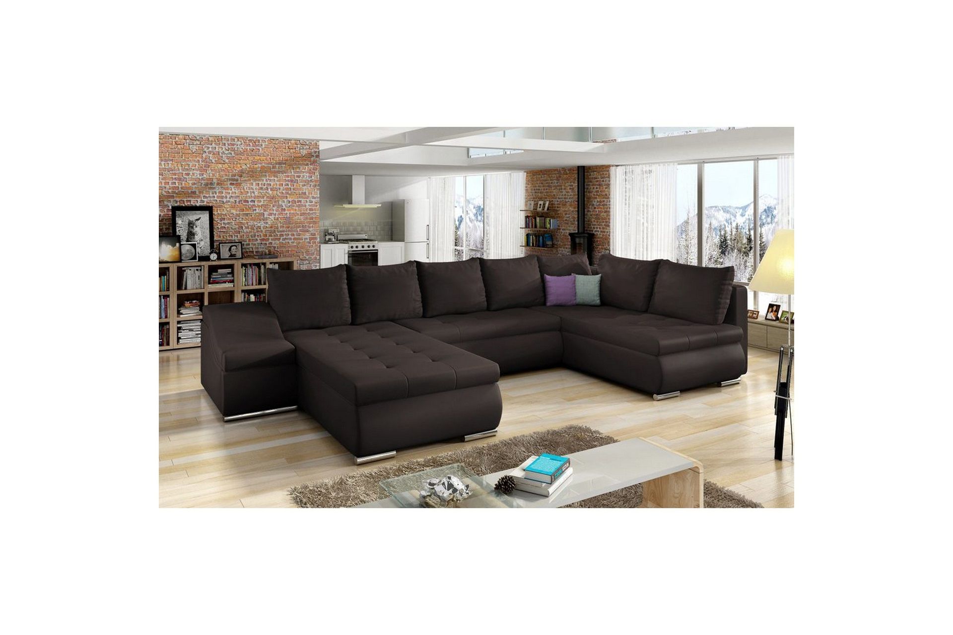 Seksjon Eltap Giovanni 351x82x190 cm - Soft 66, Venstre