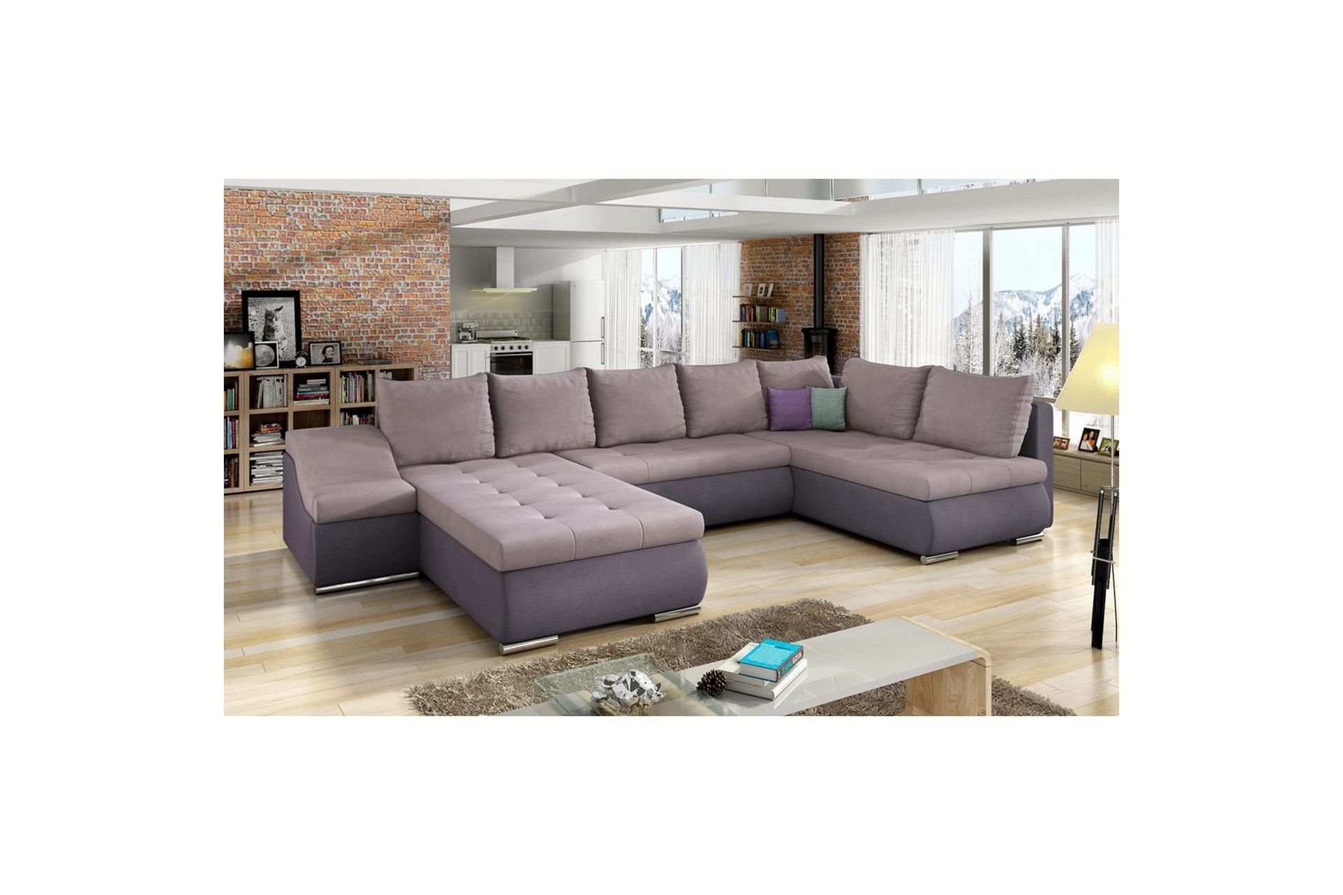 Seksjon Eltap Giovanni 351x82x190 cm - Soro 61, Soro 65, Venstre