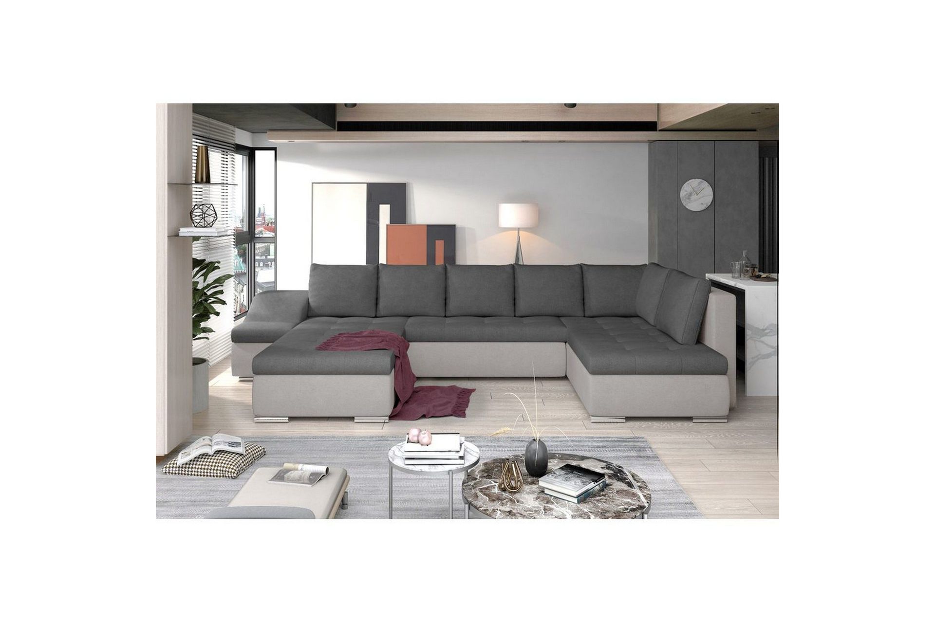 Seksjon Eltap Giovanni 351x82x190 cm - Soro 93, Soro 83, Venstre