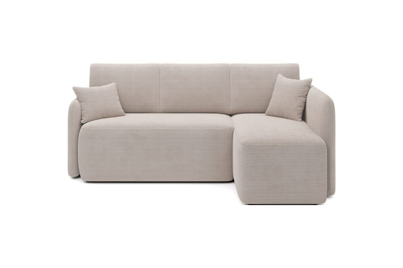 Seksjon Eltap Hadson 206x150x89 cm - Jarell 18, Lys Beige, Høyre - Møbler - Sofaer - Sovesofaer