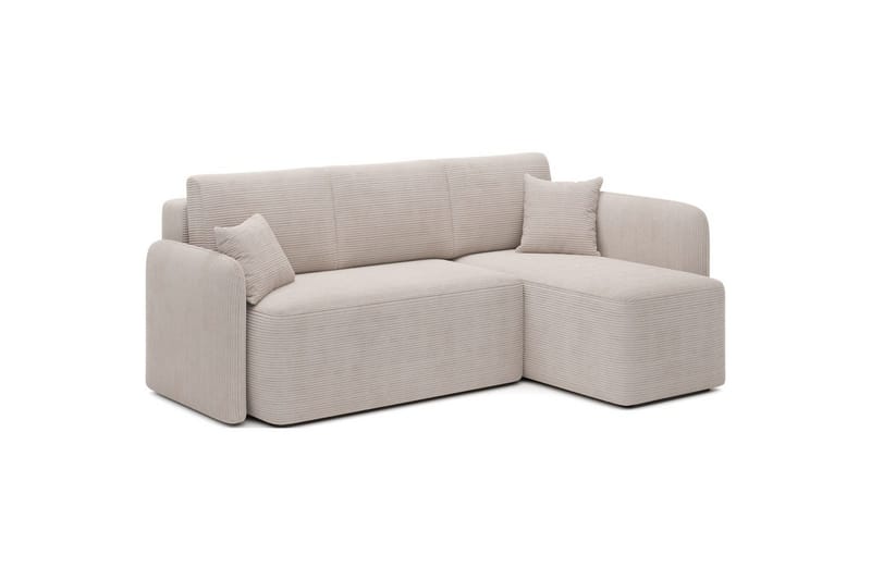 Seksjon Eltap Hadson 206x150x89 cm - Jarell 18, Lys Beige, Høyre - Møbler - Sofaer - Sovesofaer