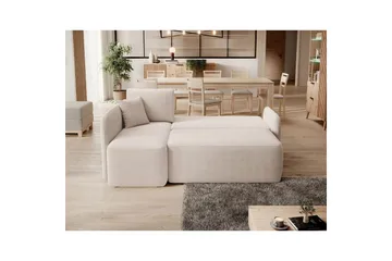 Seksjon Eltap Hadson 206x150x89 cm - Jarell 18, Lys Beige, Venstre - Møbler - Sofaer - Sovesofaer