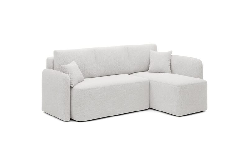Seksjon Eltap Hadson 206x150x89 cm - Royal 01, Hvit, Høyre - Møbler - Sofaer - Sovesofaer