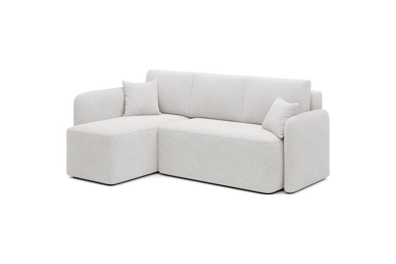 Seksjon Eltap Hadson 206x150x89 cm - Royal 01, Hvit, Venstre - Møbler - Sofaer - Sovesofaer