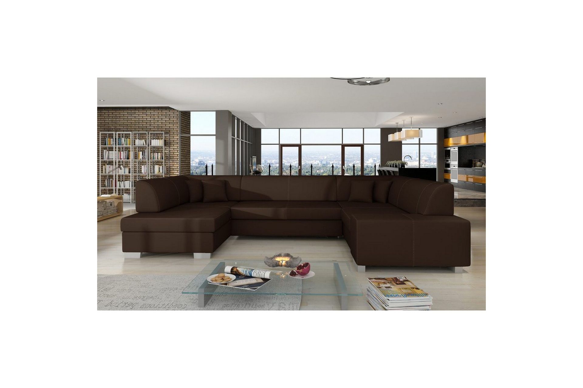 Seksjon Eltap Isloren 322x204x72 cm - Soft 66, Venstre