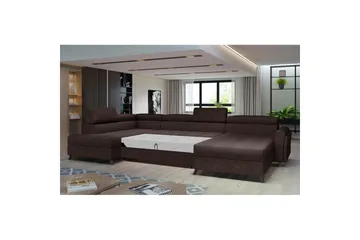Seksjon Eltap Josette 360x200x92 cm - Dora 28, Mørk brun, Venstre - Møbler - Sofaer - Sovesofaer