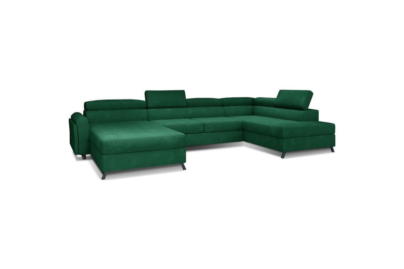 Seksjon Eltap Josette 360x200x92 cm - Kronos 19, Mørk Grønn, Høyre - Møbler - Sofaer - Sovesofaer