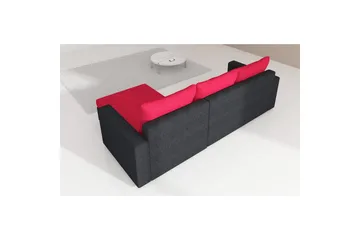 Seksjon Eltap Josette 360x200x92 cm - Mat Velvet 75, Grønn, Venstre - Møbler - Sofaer - Sovesofaer