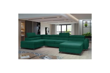 Seksjon Eltap Josette 360x200x92 cm - Monolith 37, Grønn, Venstre - Møbler - Sofaer - Sovesofaer