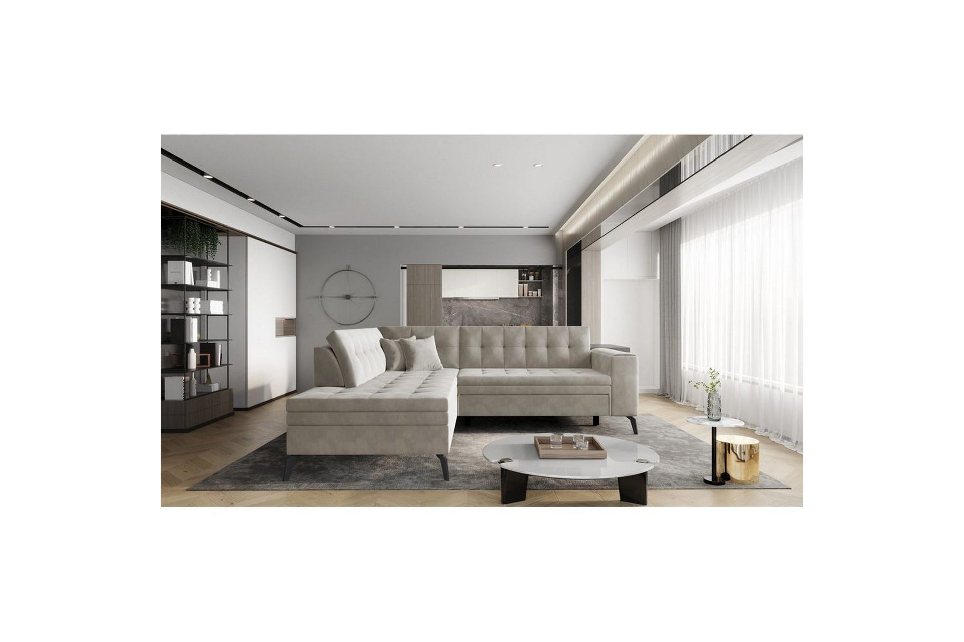 Seksjon Eltap Lanvin 260x210x93 cm - Sola 18, Venstre