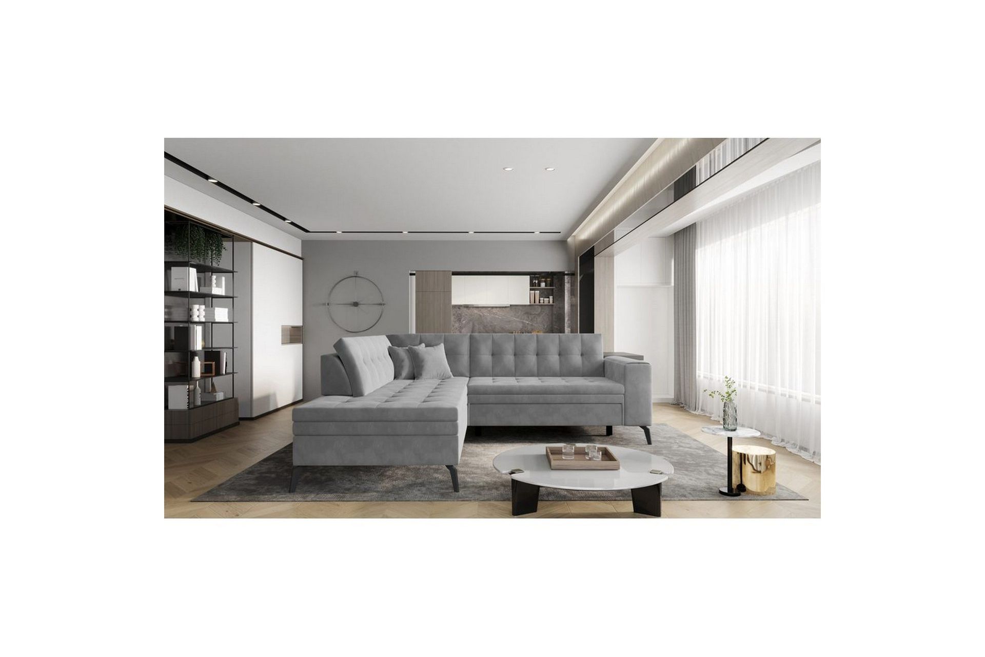 Seksjon Eltap Lanvin 260x210x93 cm - Sola 4, Venstre