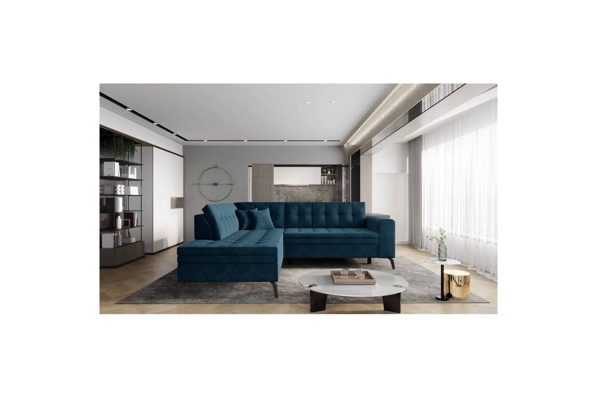 Seksjon Eltap Lanvin 260x210x93 cm - Velvetmat 40, Venstre