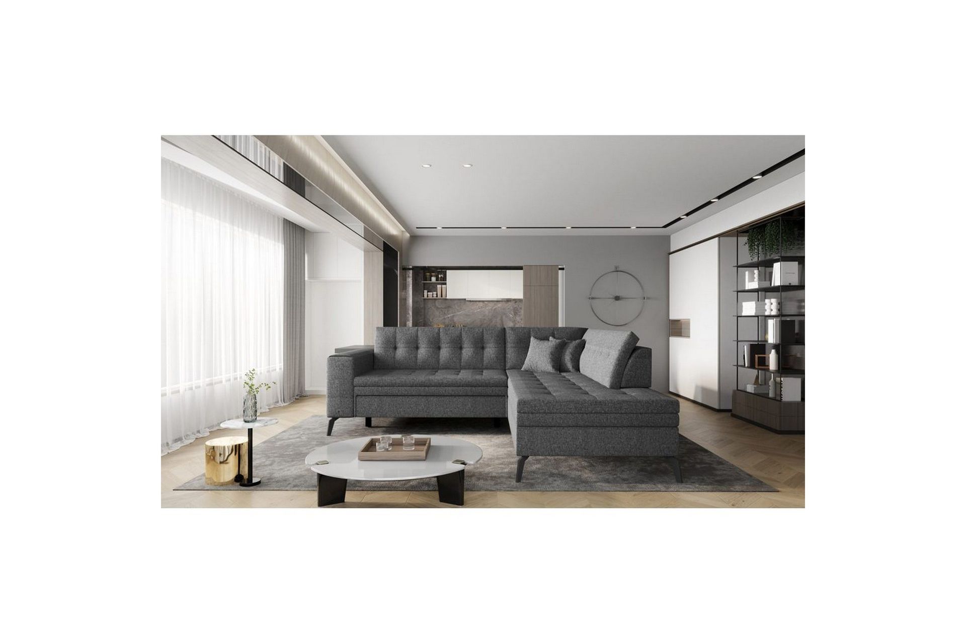 Seksjon Eltap Lanvin 260x210x93 cm - Vero 5, Høyre