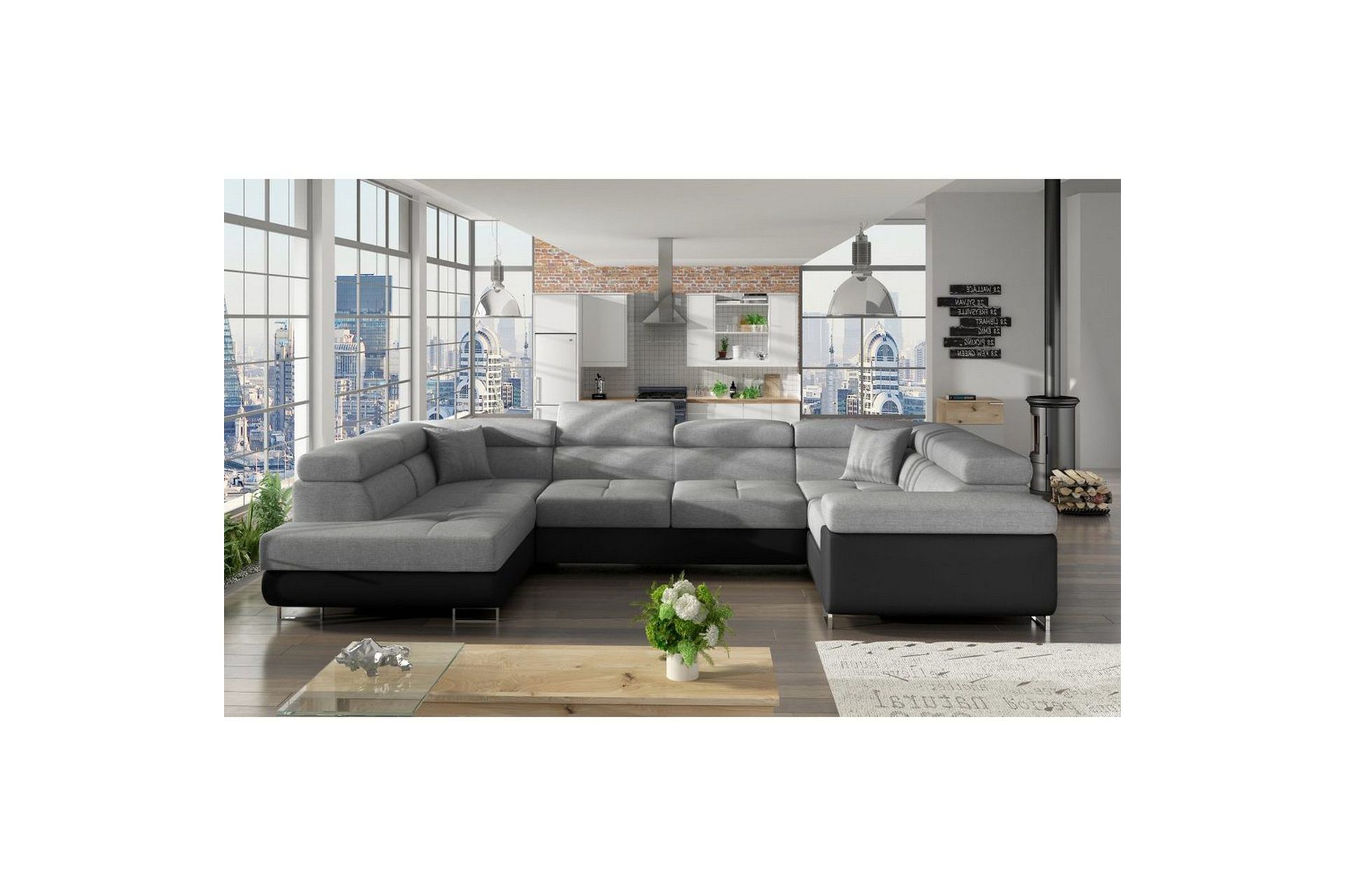 Seksjon Eltap Letto 340x202x90 cm - Sawana 21, Soft 11, Venstre