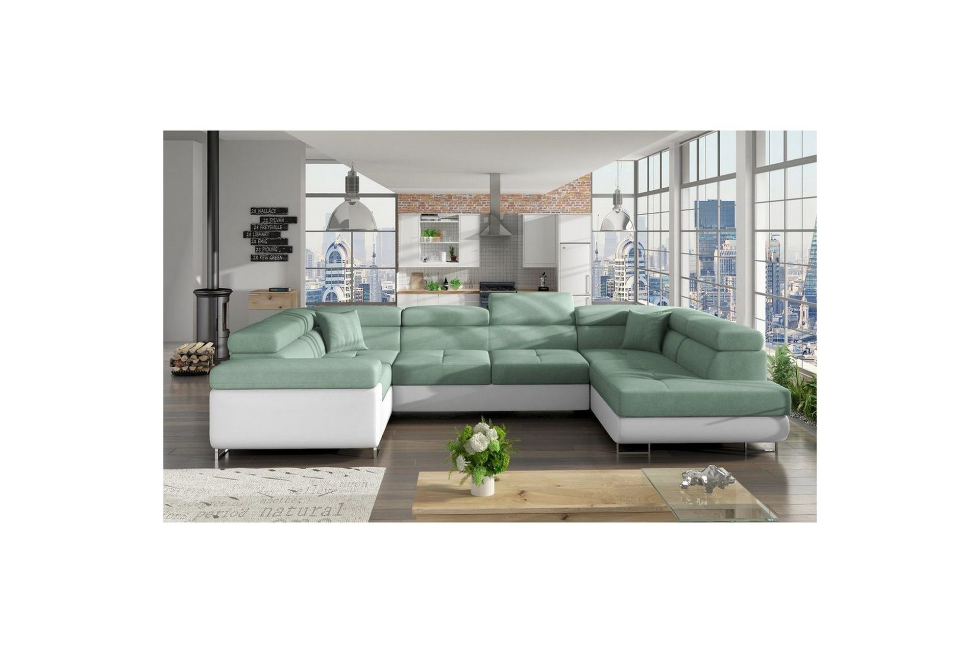 Seksjon Eltap Letto 340x202x90 cm - Soro 34, Soft 17, Rught