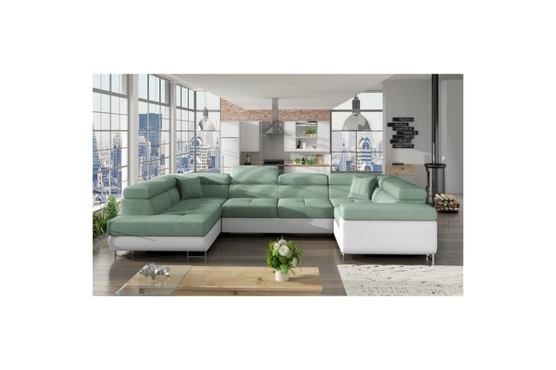Seksjon Eltap Letto 340x202x90 cm - Soro 34, Soft 17, Venstre - Møbler - Sofaer - Sovesofaer