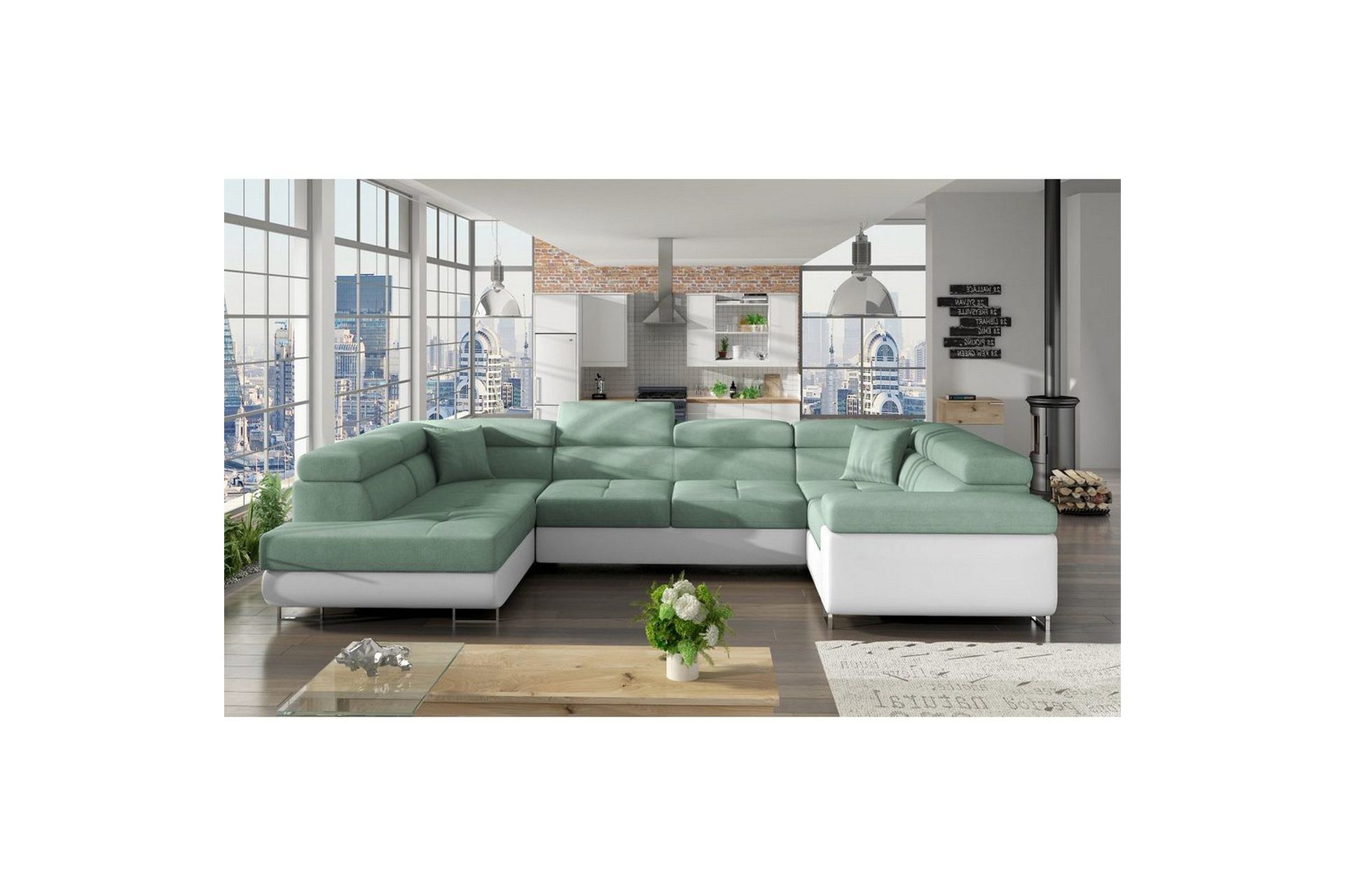 Seksjon Eltap Letto 340x202x90 cm - Soro 34, Soft 17, Venstre