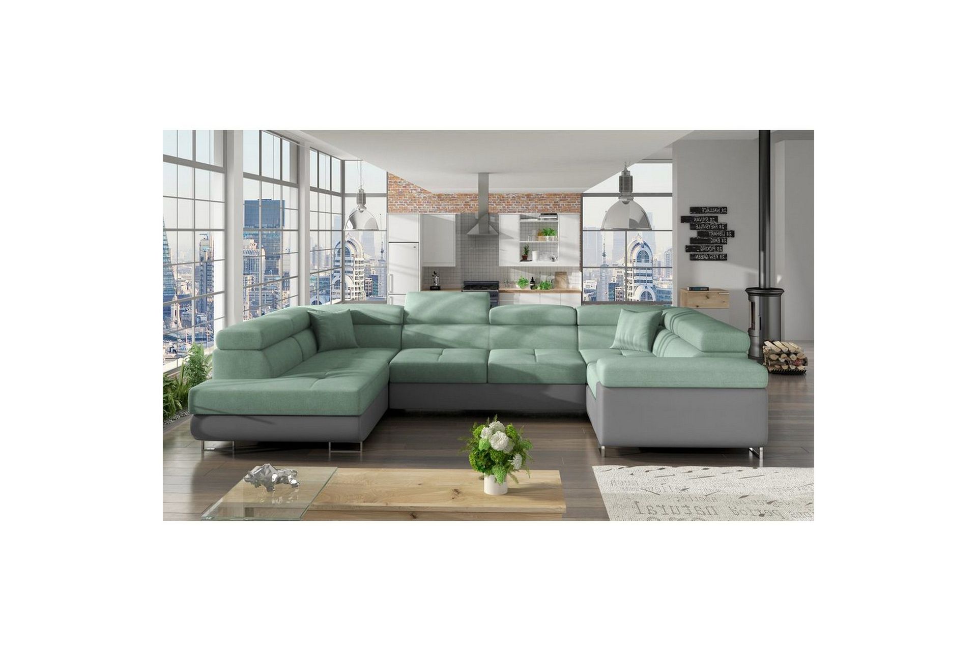 Seksjon Eltap Letto 340x202x90 cm - Soro 34, Soft 29, Venstre