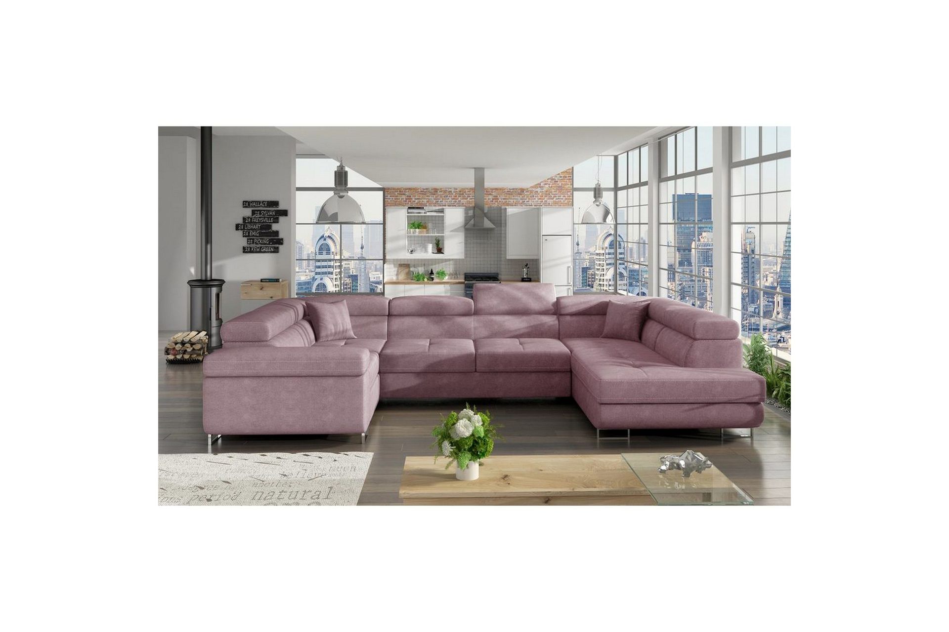 Seksjon Eltap Letto 340x202x90 cm - Soro 61, Høyre