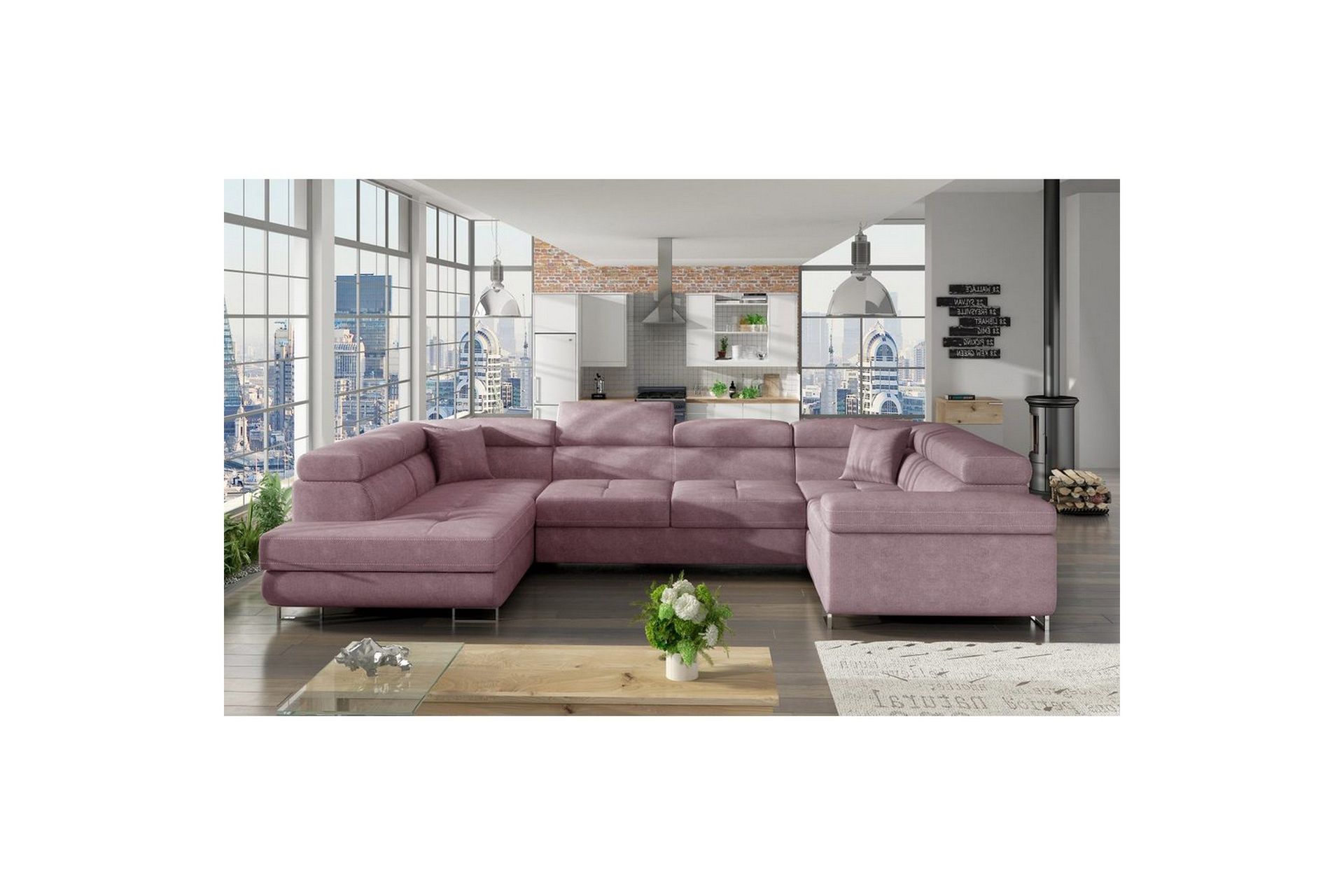 Seksjon Eltap Letto 340x202x90 cm - Soro 61, Venstre