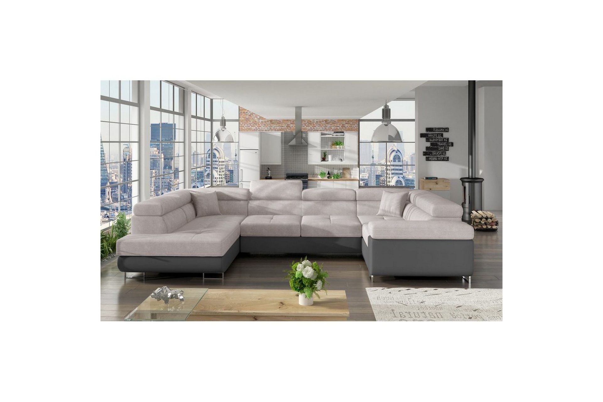 Seksjon Eltap Letto 340x202x90 cm - Soro 83, Soft 29, Venstre