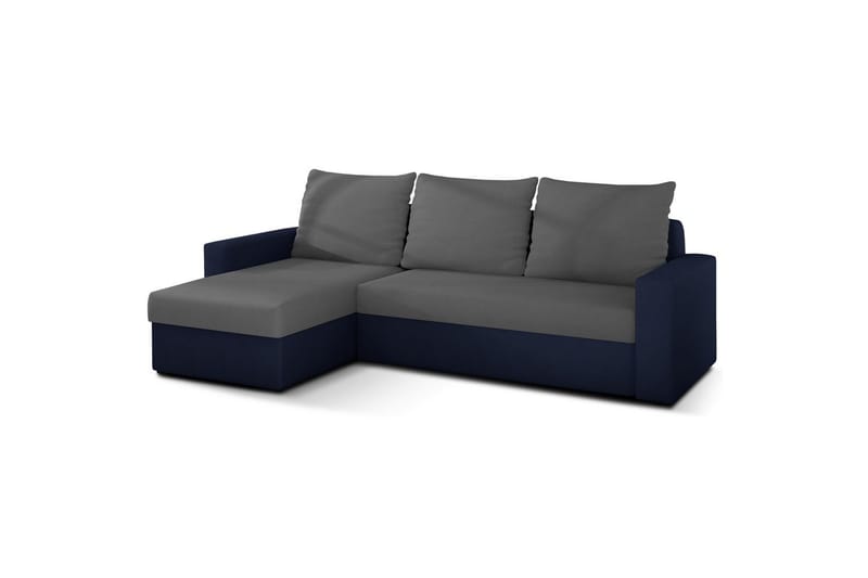 Seksjon Eltap Livio 237x150x72 cm - Alova 10, Alova 79, Grå, Blå - Møbler - Sofaer - Sovesofaer