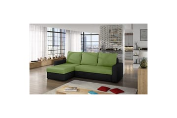 Seksjon Eltap Livio 237x150x72 cm - Alova 42, Alova, Grønn, Svart - Møbler - Sofaer - Sovesofaer