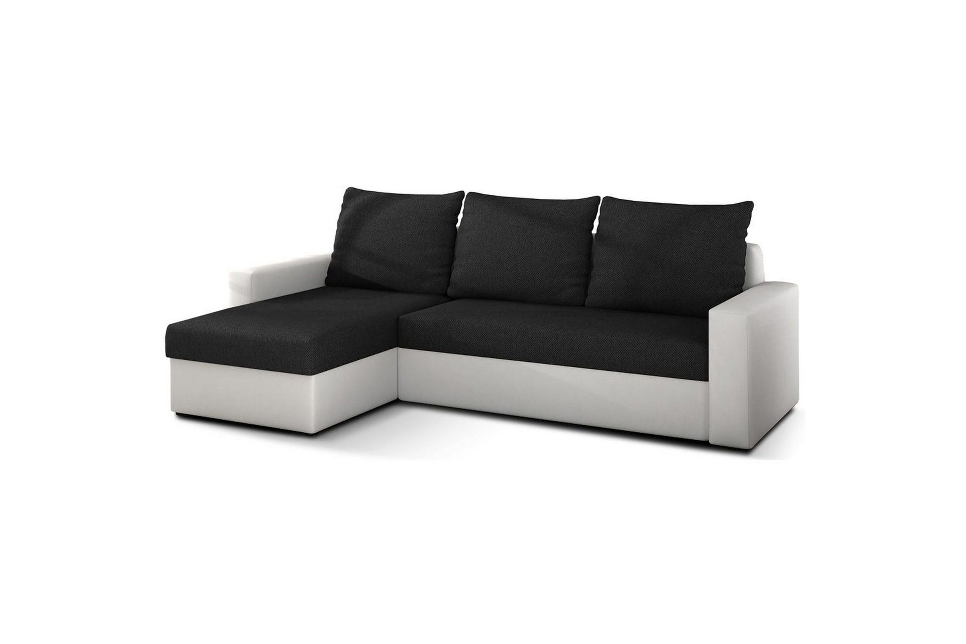 Seksjon Eltap Livio 237x150x72 cm - Sawana 14, Soft 17, Svart, Hvit