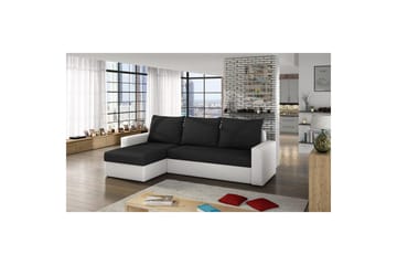 Seksjon Eltap Livio 237x150x72 cm - Sawana 14, Soft 17, Svart, Hvit - Møbler - Sofaer - Sovesofaer