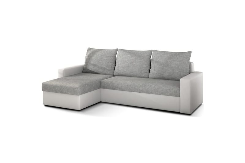 Seksjon Eltap Livio 237x150x72 cm - Sawana 21, Myk 17, Grå, Hvit - Møbler - Sofaer - Sovesofaer
