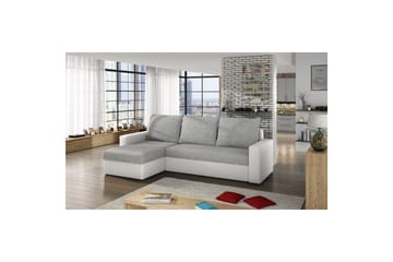 Seksjon Eltap Livio 237x150x72 cm - Sawana 21, Myk 17, Grå, Hvit - Møbler - Sofaer - Sovesofaer